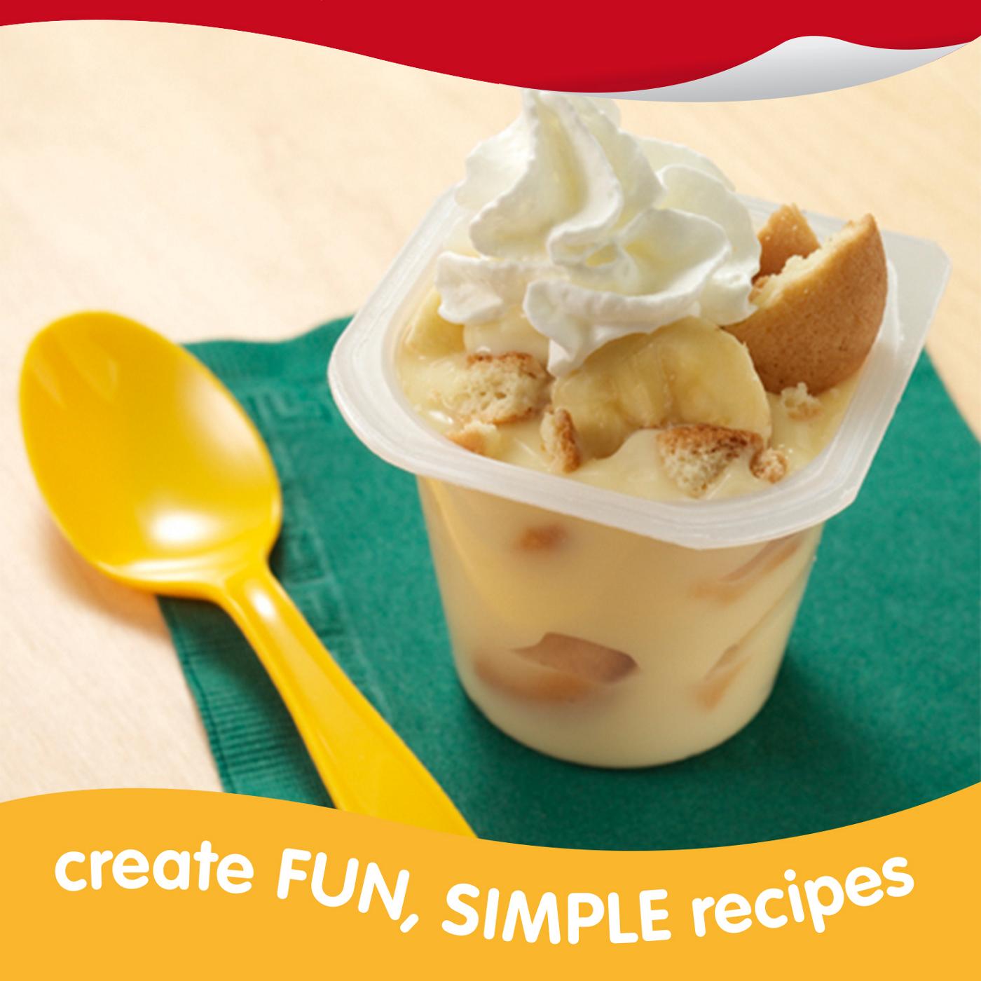 Snack Pack Super Size Banana Cream Pie Pudding Cups; image 7 of 7