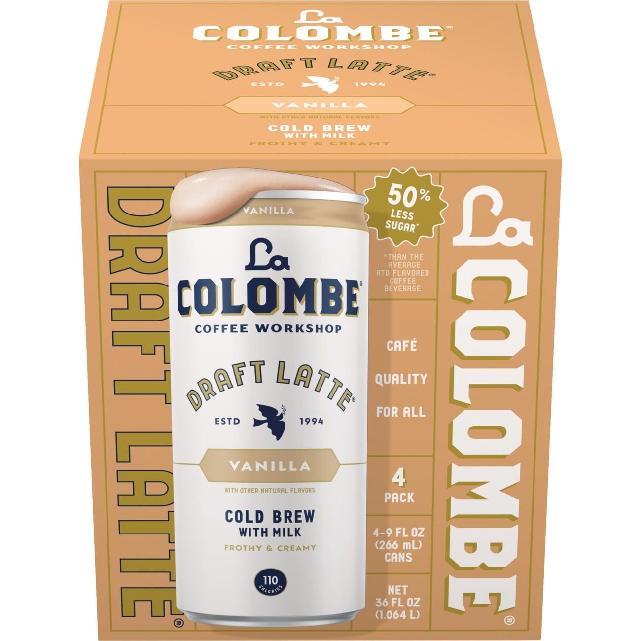 La Colombe Vanilla Latte 4 pk Cans Shop Coffee at HEB