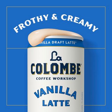 La Colombe Vanilla Draft Latte Espresso Roast with Milk 4 pk Cans