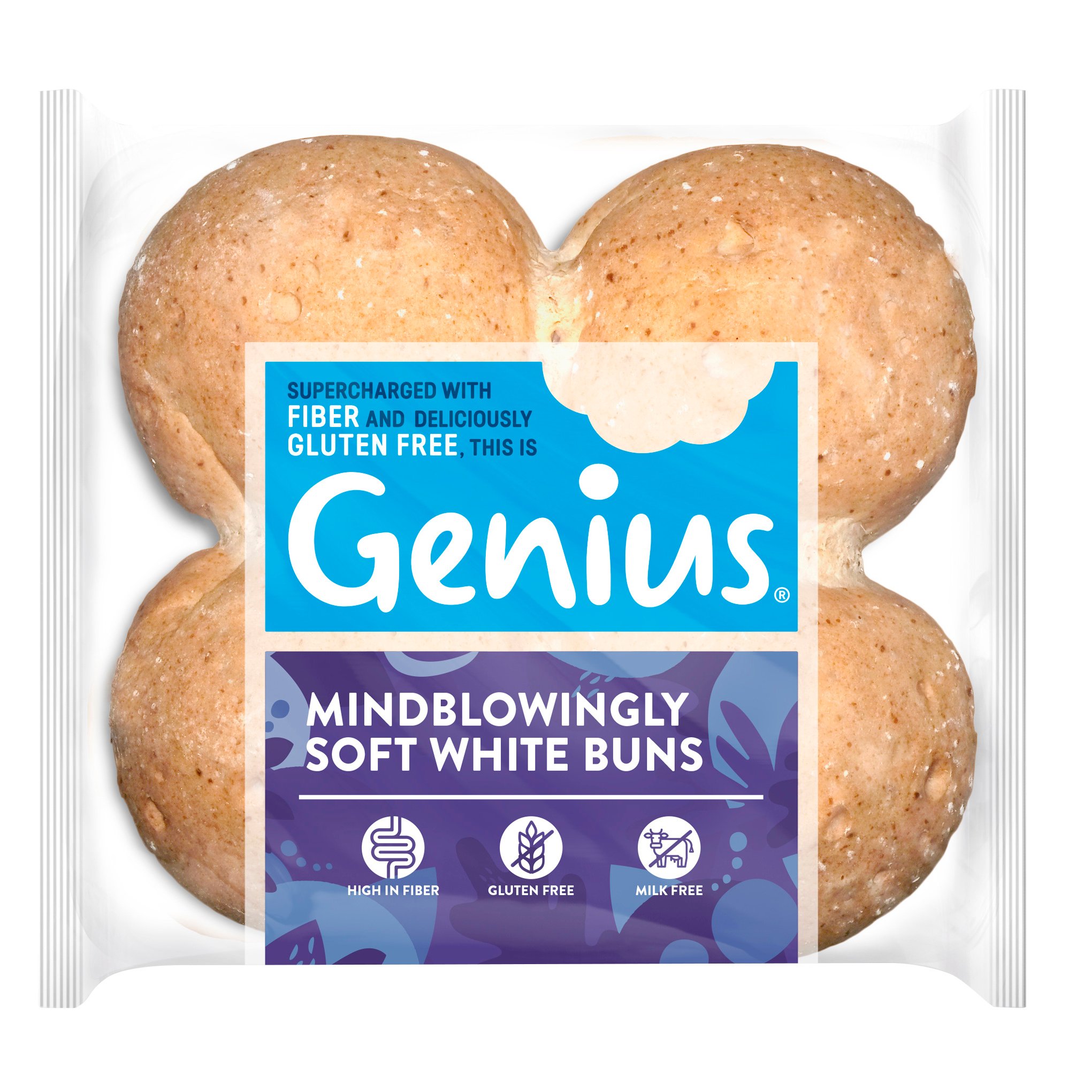 Genius Gluten Free Soft White Rolls Shop Buns & rolls at HEB