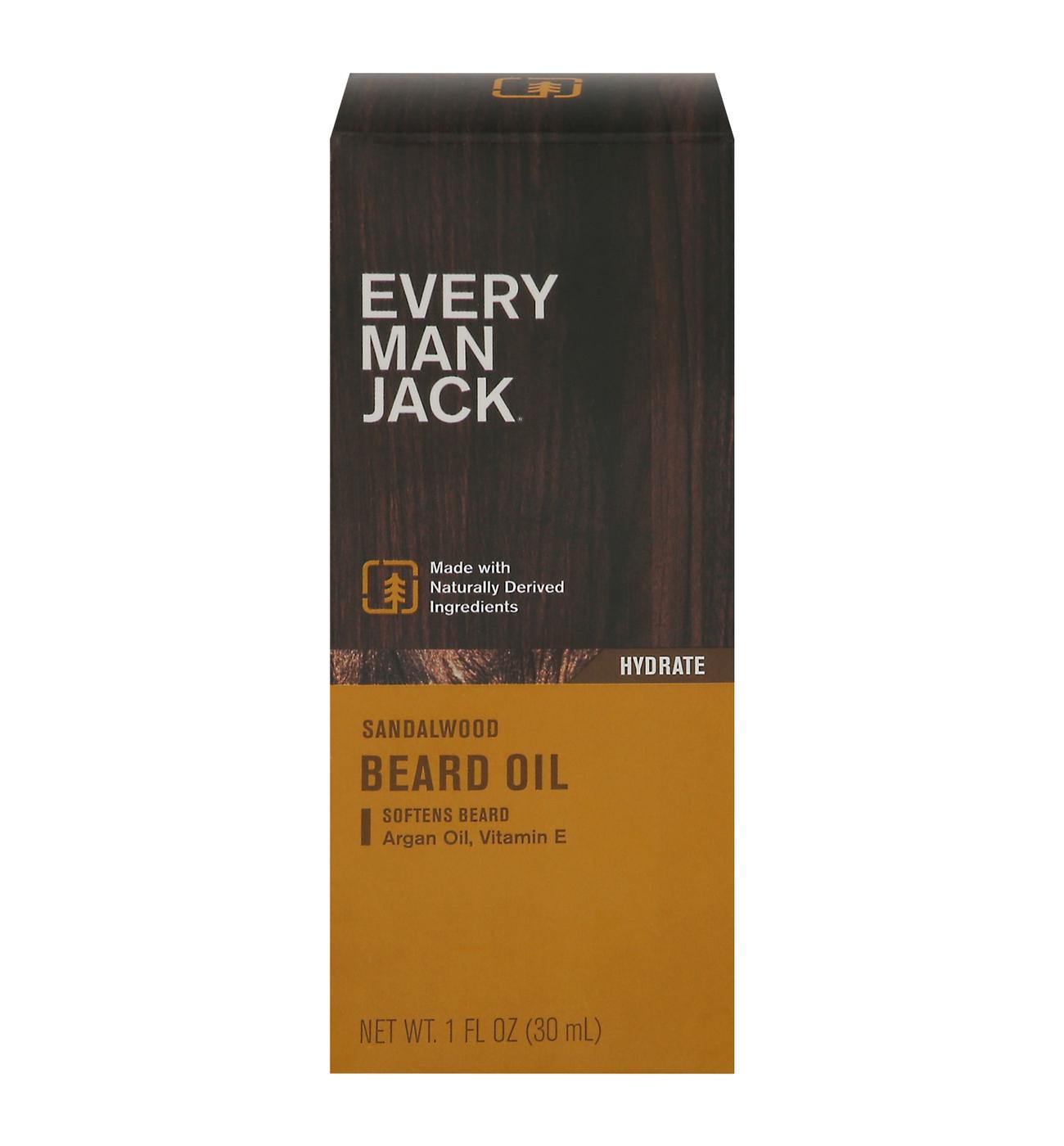 Every Man Jack Beard Oil - Sandalwood; image 1 of 3