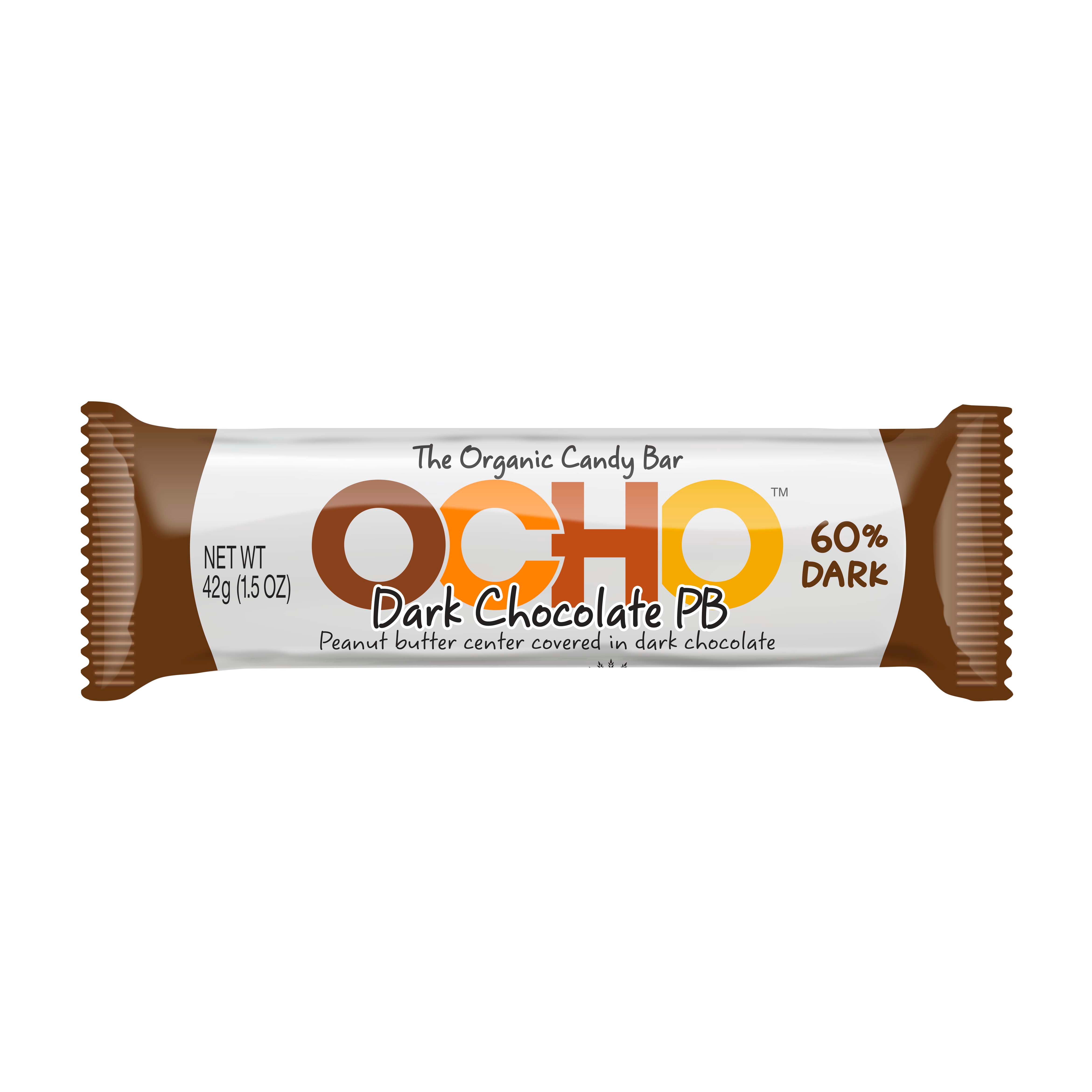 Ocho Organic Dark Chocolate Peanut Butter Bar Shop Candy At H E B