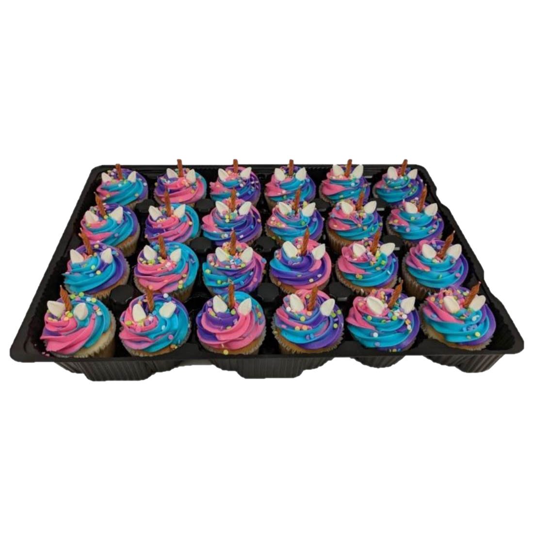 Rainbow Unicorn Cupcake Rings 24 Count 