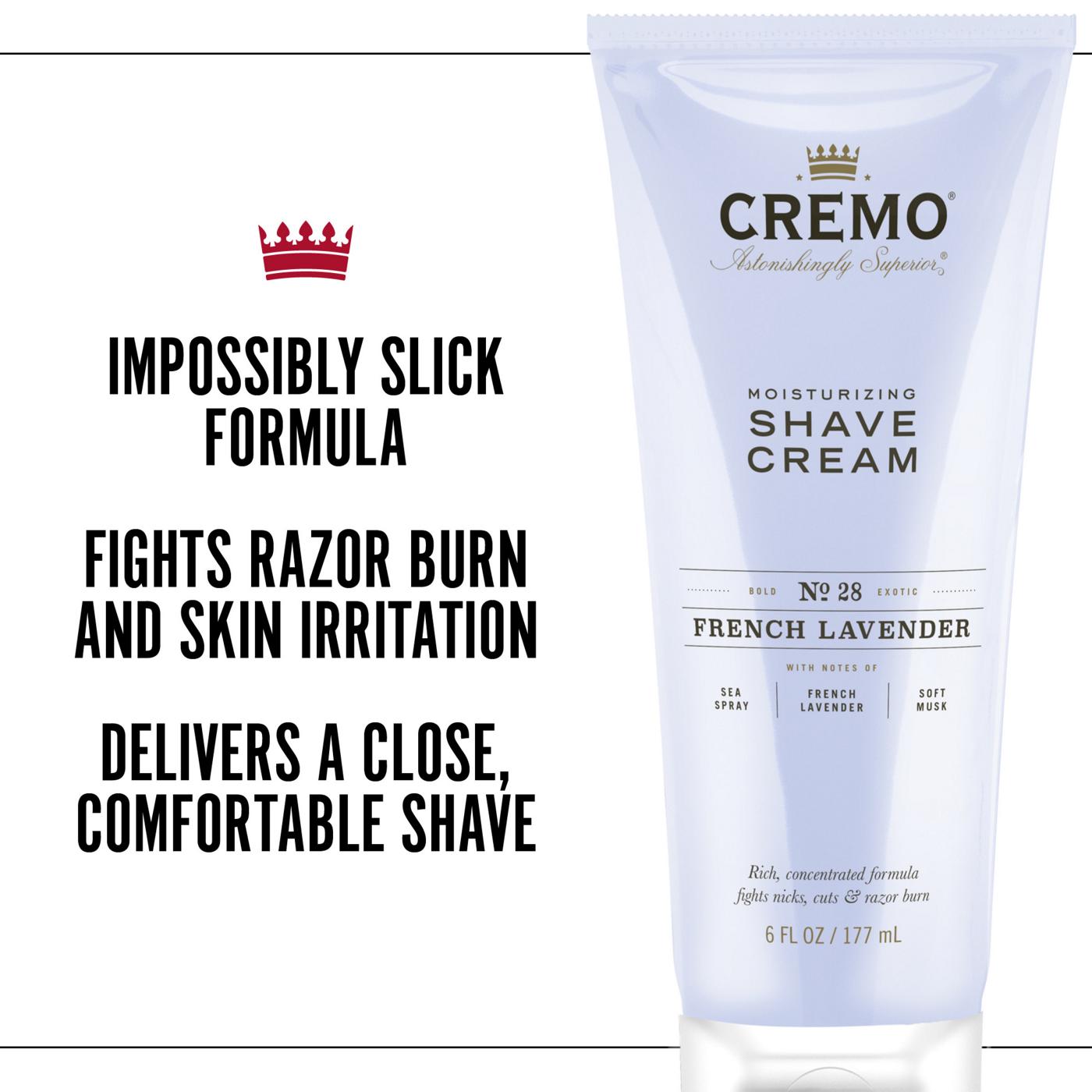 Cremo Shave Cream - French Lavender; image 2 of 7