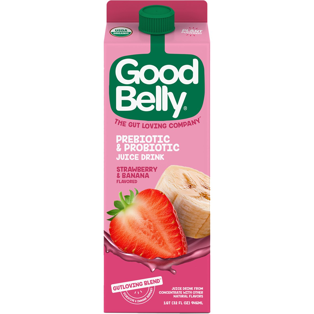 GoodBelly Probiotics Strawberry Banana Flavor Probiotic Juice Drink