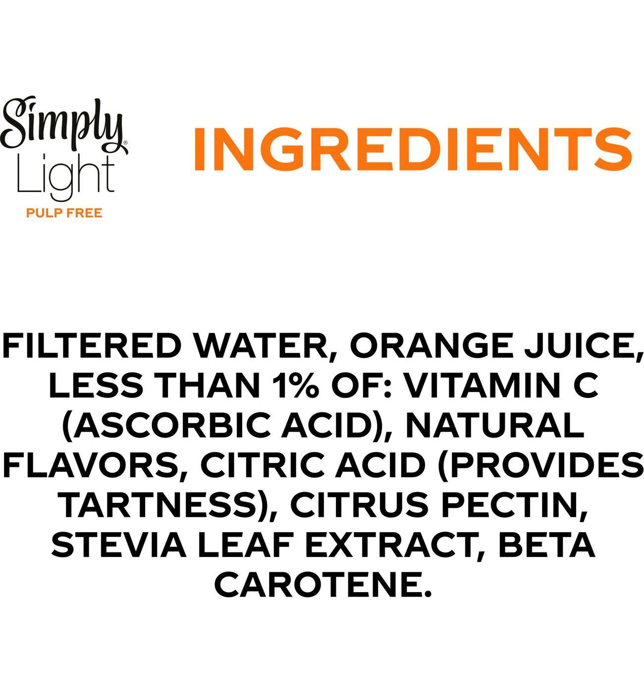 Simply Light Pulp Free Orange Juice; image 4 of 6