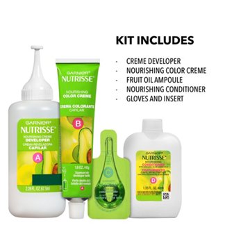 Garnier Nutrisse Ultra Coverage Nourishing Permanent Hair Color Creme for Stubborn Gray Coverage Deep Light Natural Brown (Spiced Hazelnut) 600