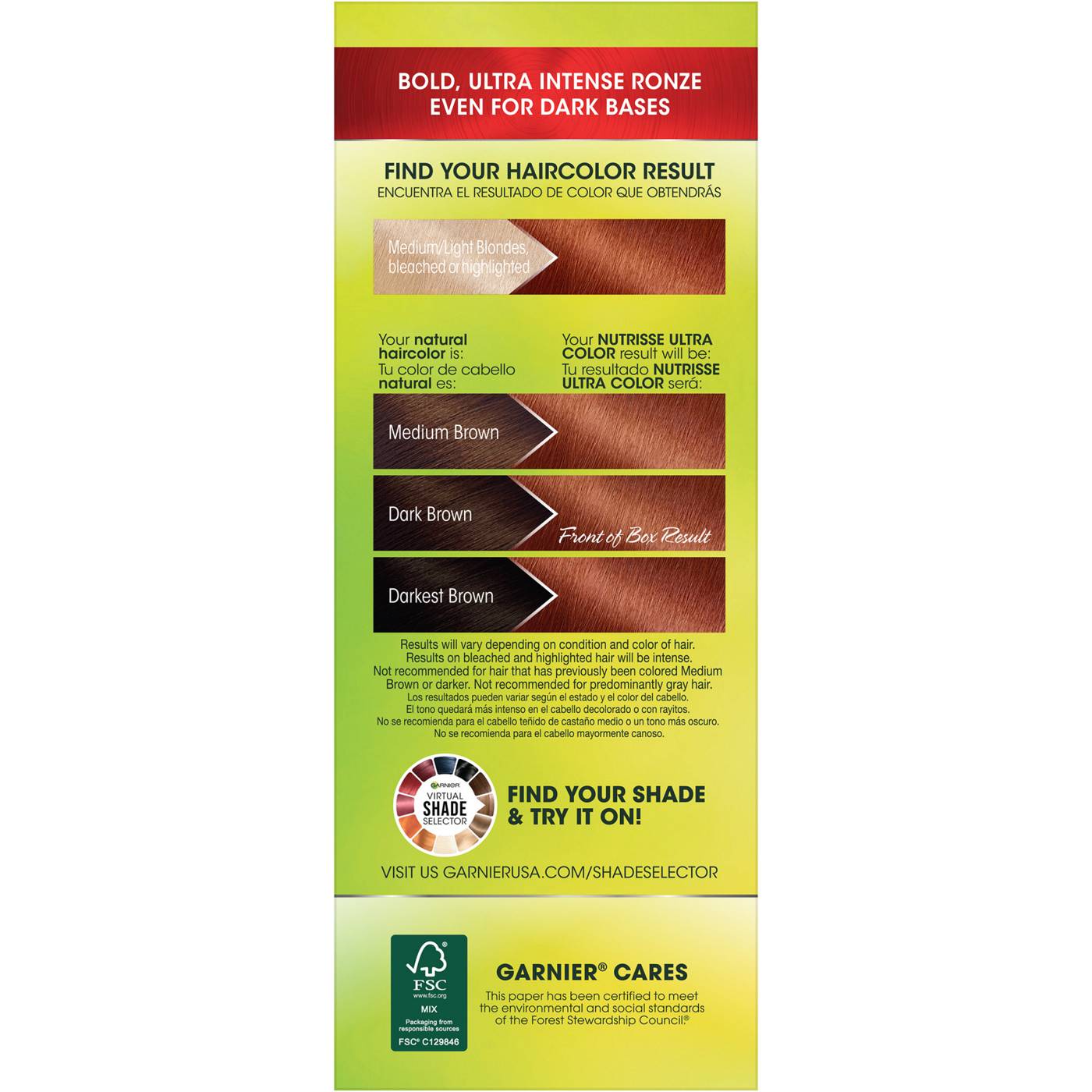 Garnier Nutrisse Ultra Color Nourishing Bold Permanent Hair Color Creme ...