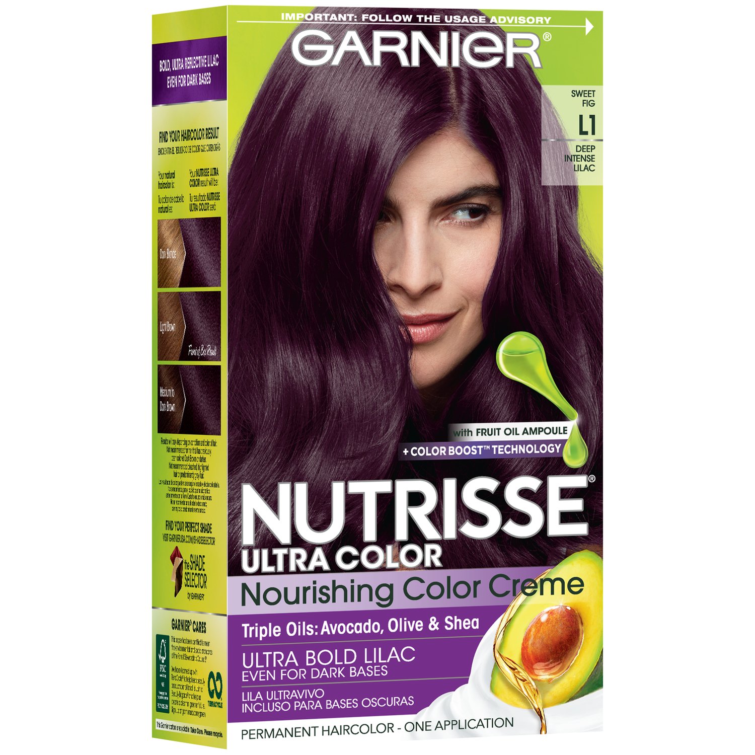 Garnier Nutrisse Ultra Color Nourishing Bold Permanent Hair Color Creme ...