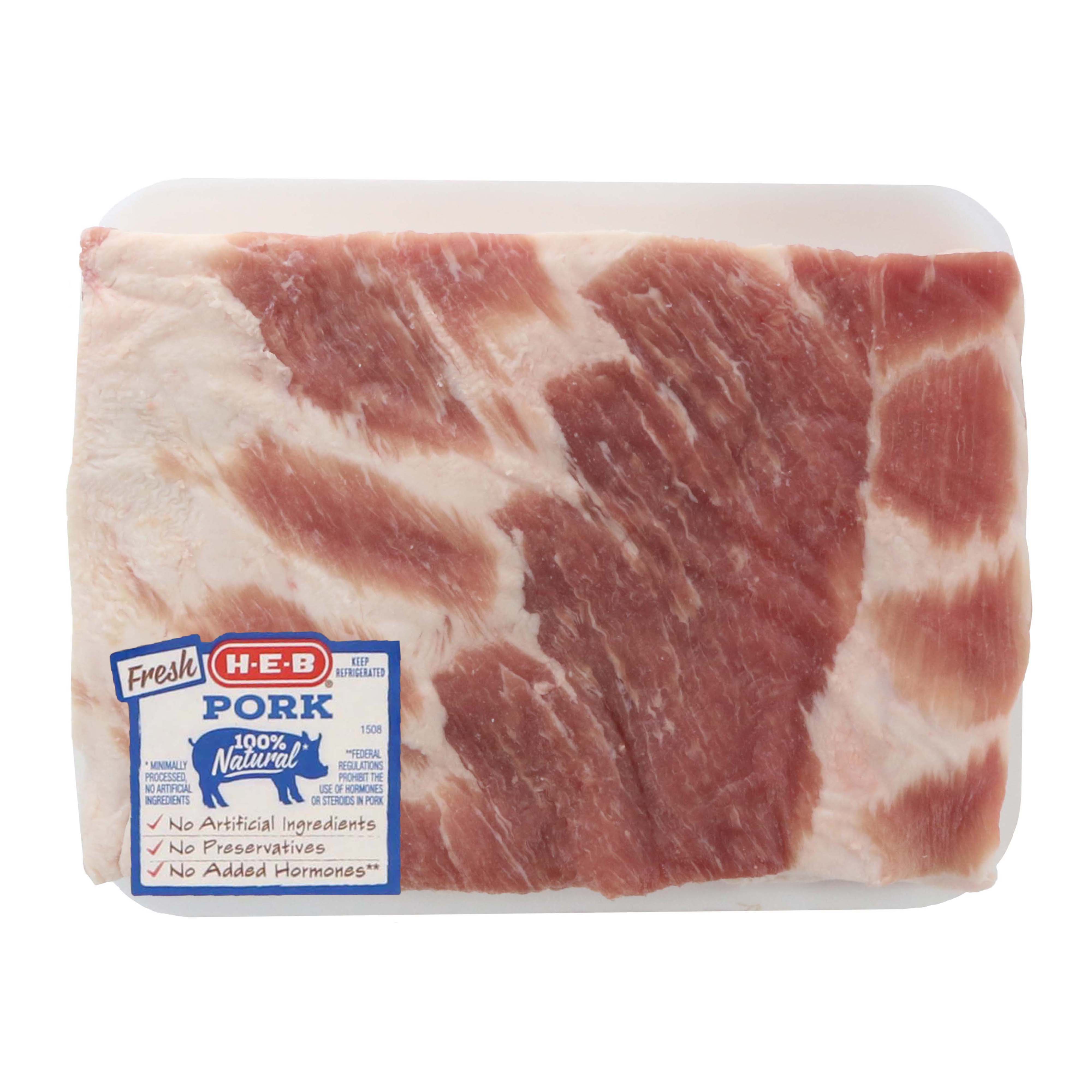 HEB Skinless Pork Belly Shop Pork at HEB