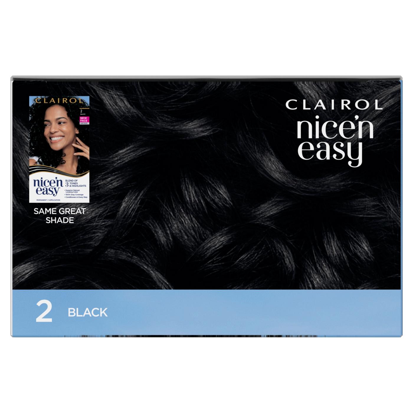Clairol Nice 'N Easy Permanent Hair Color - 2 Black; image 6 of 8