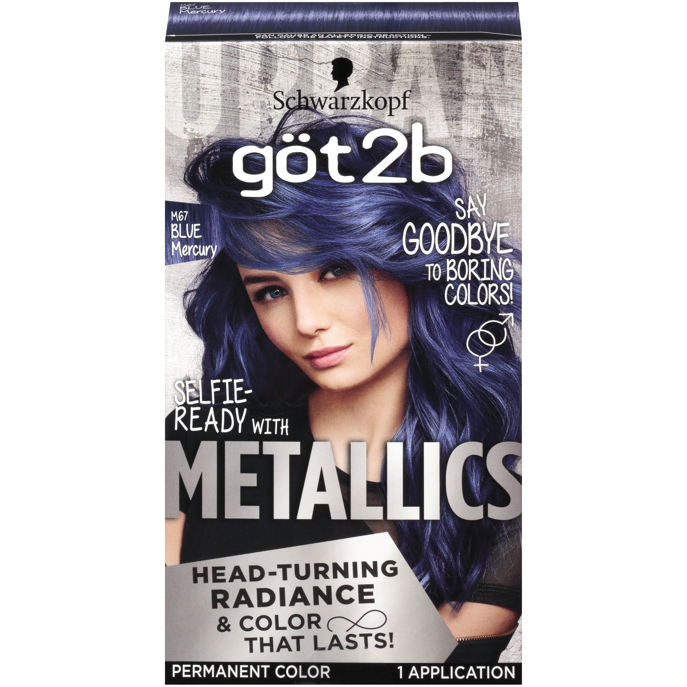 Got2b Metallic Blue Mercury Color Kit Shop Hair Color At H E B