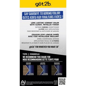 Got2b Metallics Permanent Hair Color - M67 Blue Mercury