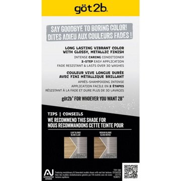 Got2b Metallics Permanent Hair Color - M71 Metallics Silver