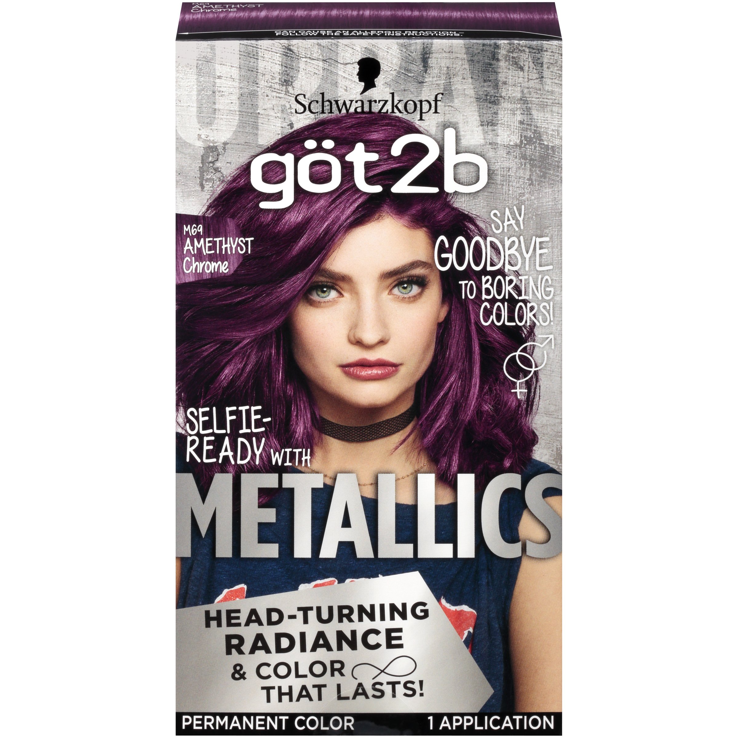 Got2b Metallics Permanent Hair Color, M69 Amethyst Chrome - Shop Hair Color  at H-E-B