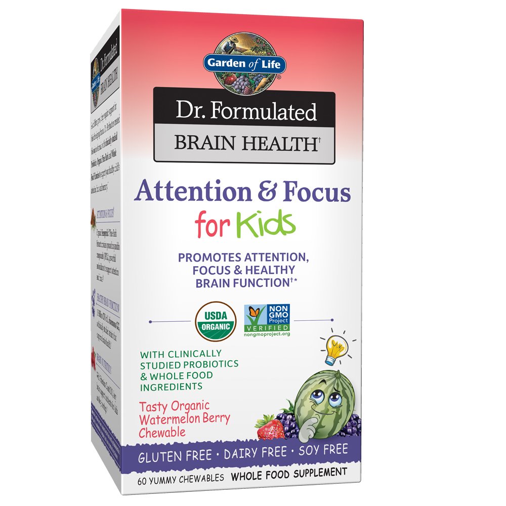 Garden Of Life Dr. Formulated Brain Health Attention & Focus For Kids 