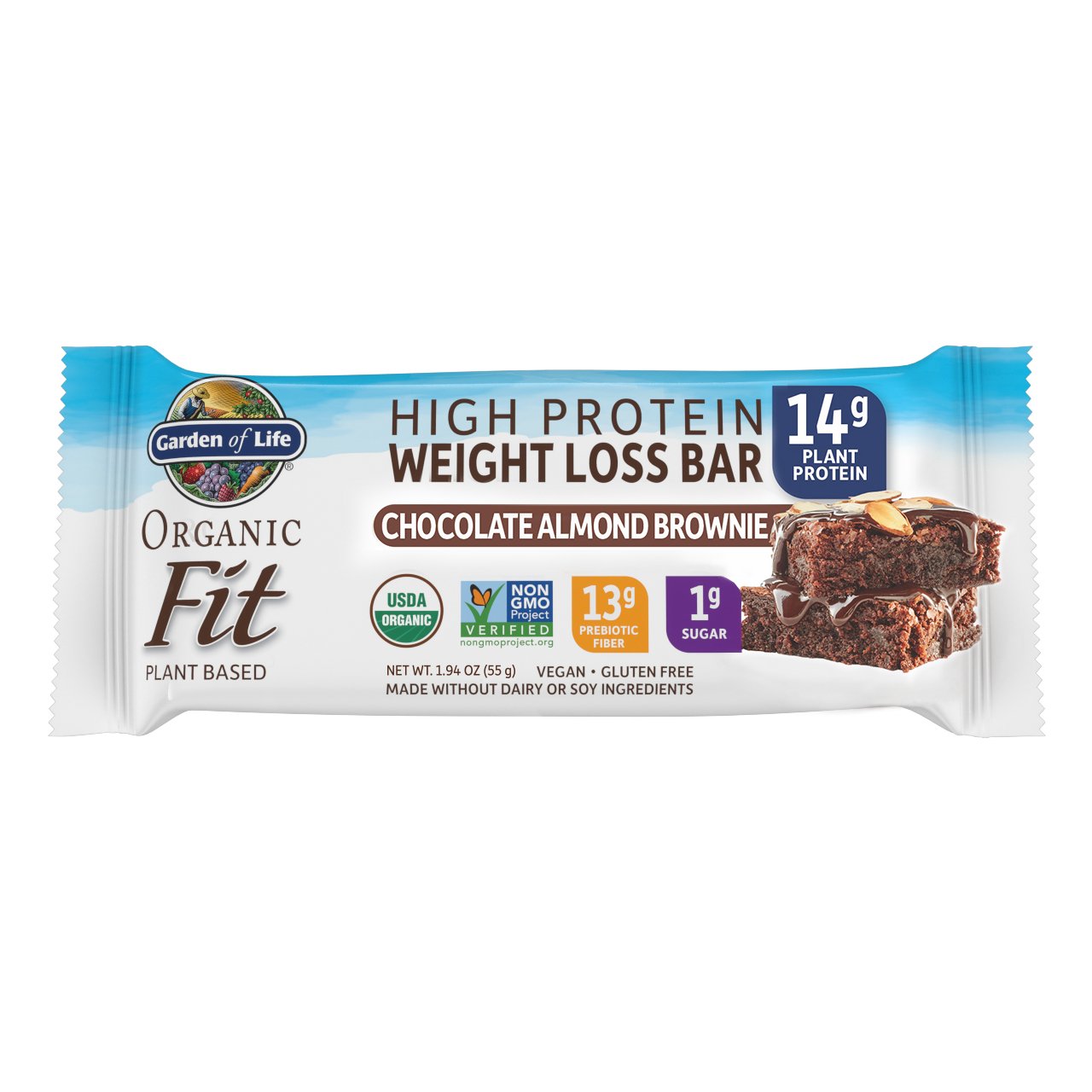 Garden of Life Organic Fit High Protien Weight Loss Bar Chocolate