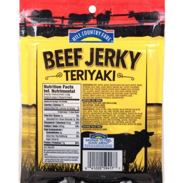 Hill Country Fare 11g Protein Teriyaki Beef Jerky, 3 oz