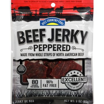 Hill Country Fare 10g Protein Peppered Beef Jerky, 3 oz