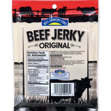 Hill Country Fare 10g Protein Original Beef Jerky, 3 oz