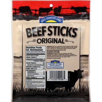 Hill Country Fare 5g Protein Original Beef Sticks, 5.5 oz