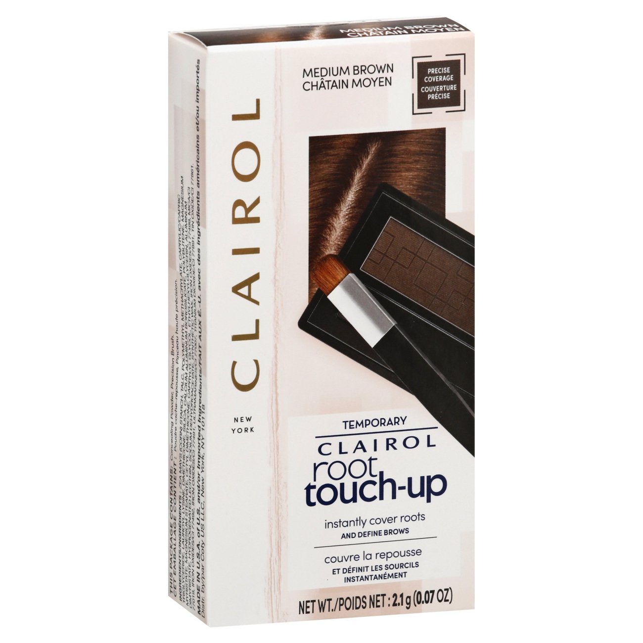 Clairol Root Touch Up Powder Medium Brown Shop Hair Color at HEB