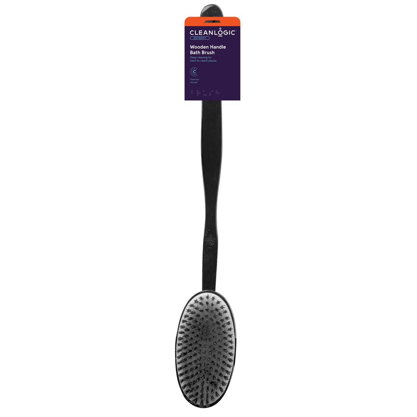 Cleanlogic Charcoal Infused Bath Brush; image 1 of 2