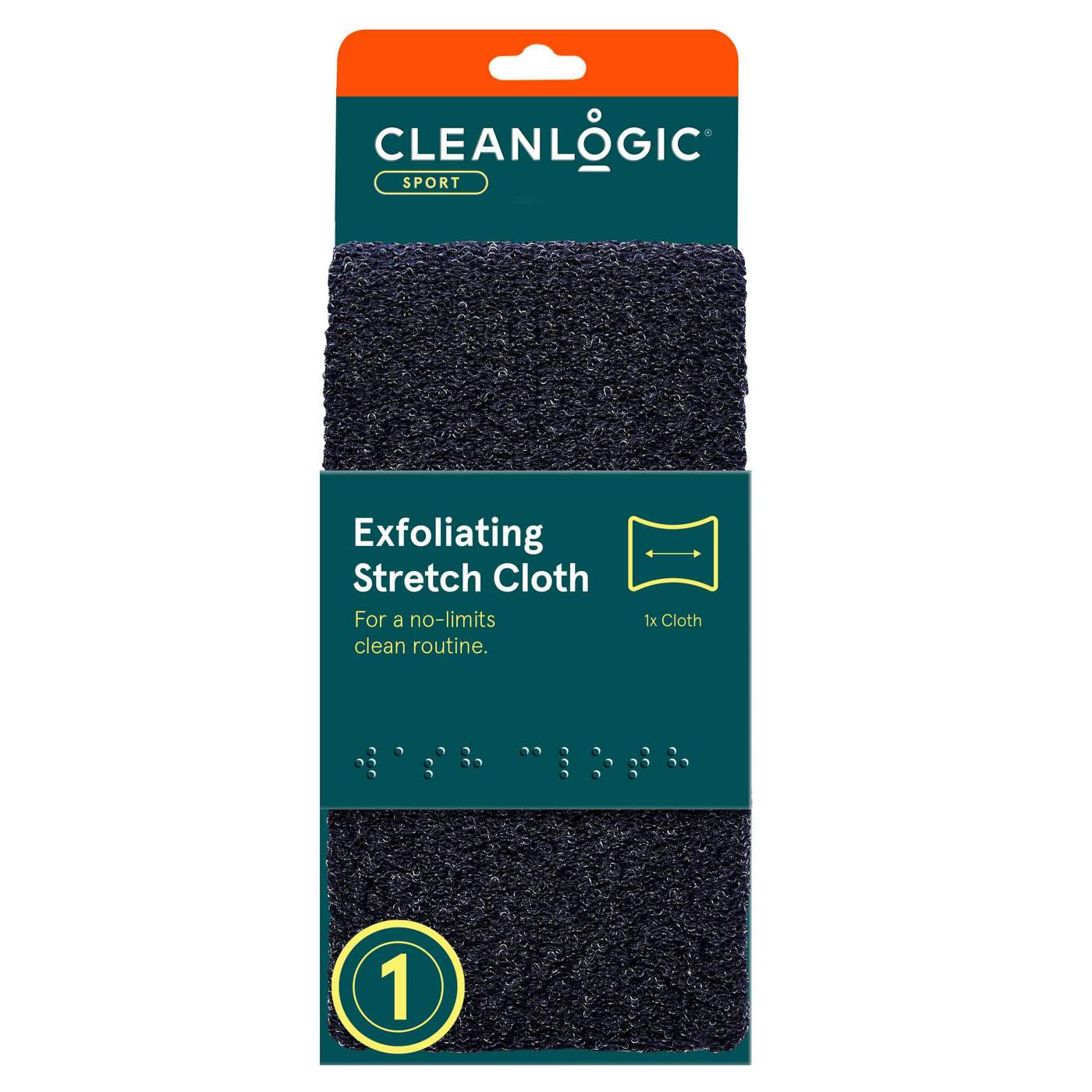 Cleanlogic Sport Exfoliating Stretch Cloth; image 1 of 2