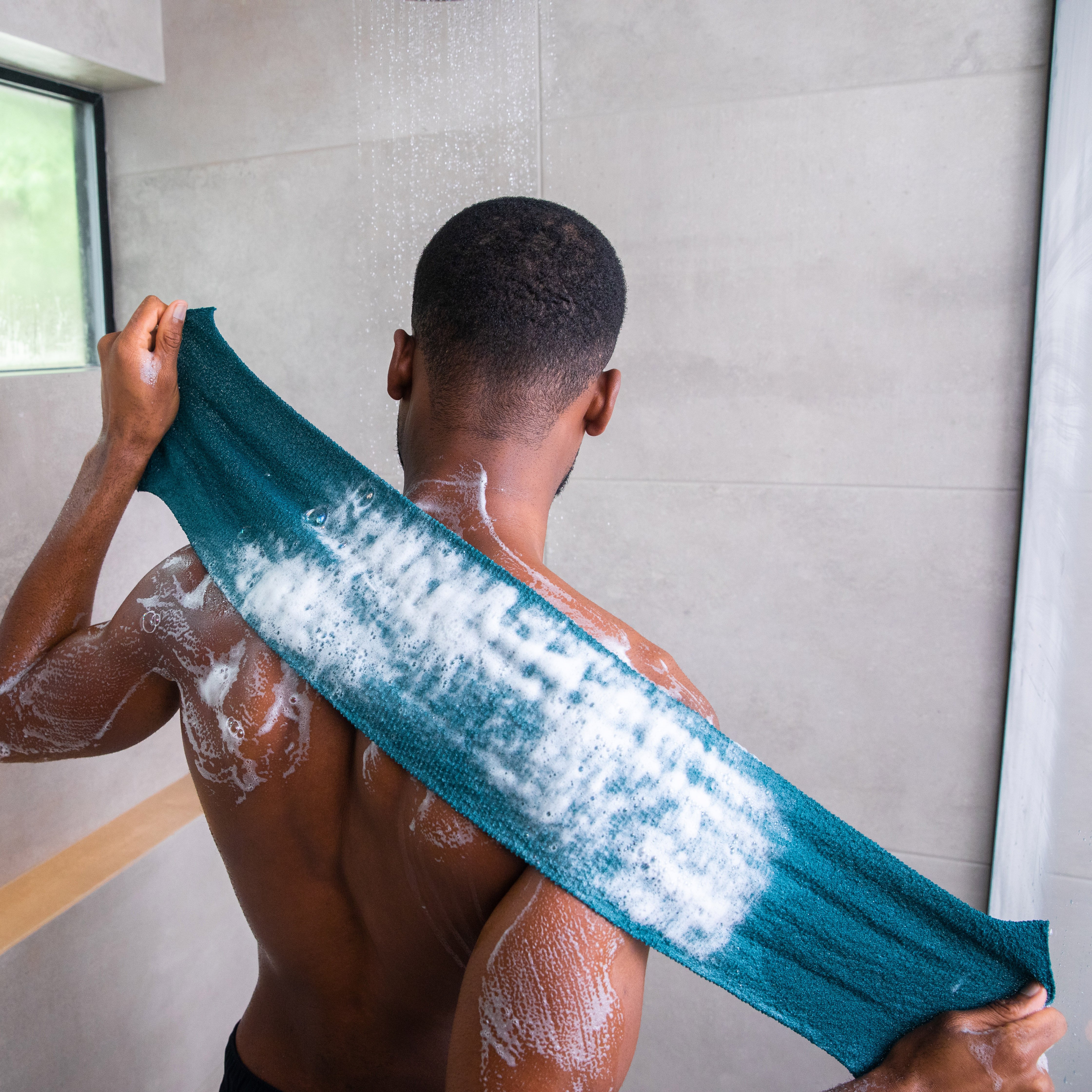 stretch wash back wash cloth