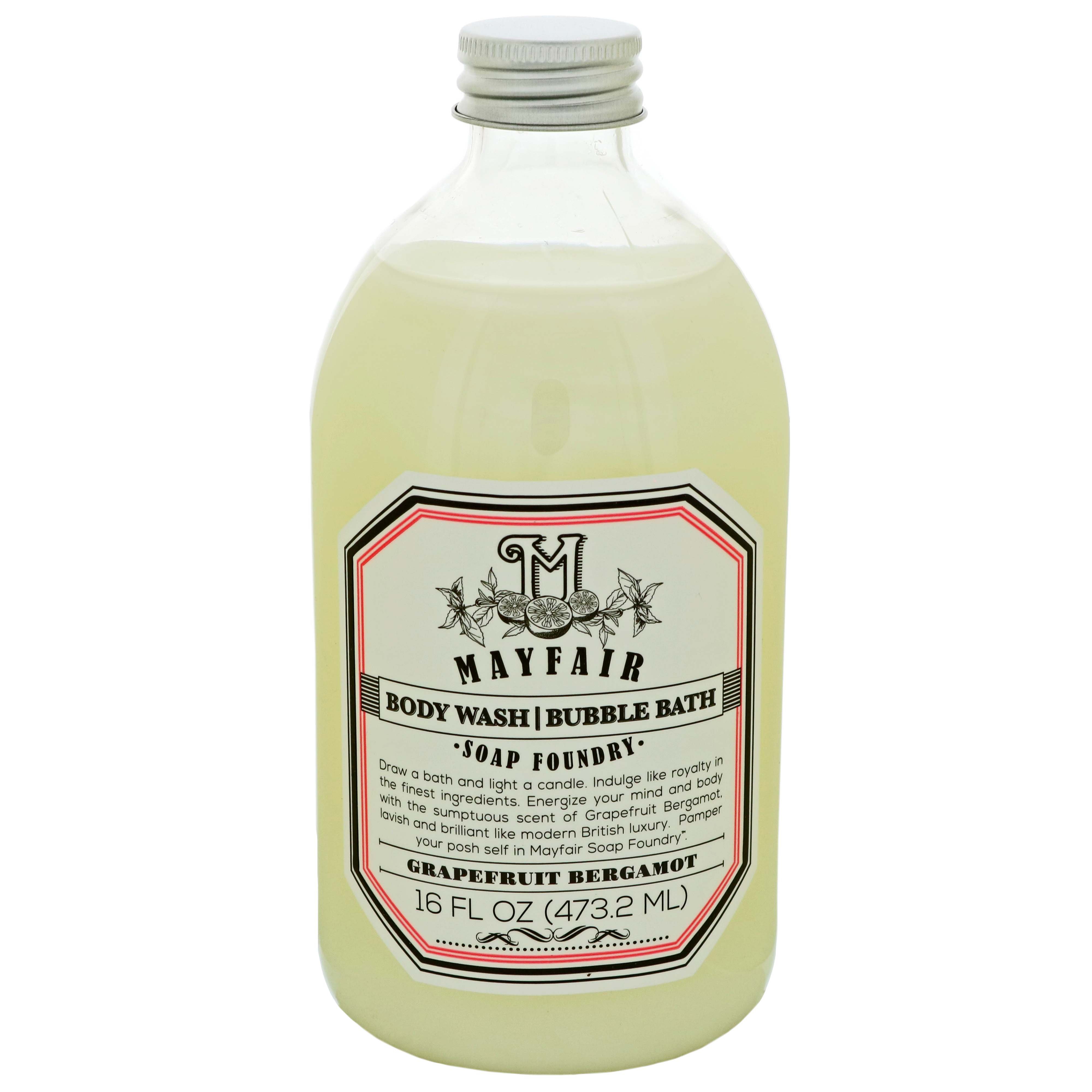 Mayfair Soap Foundry Body Wash & Bubble Bath Grapefruit Bergamot Shop