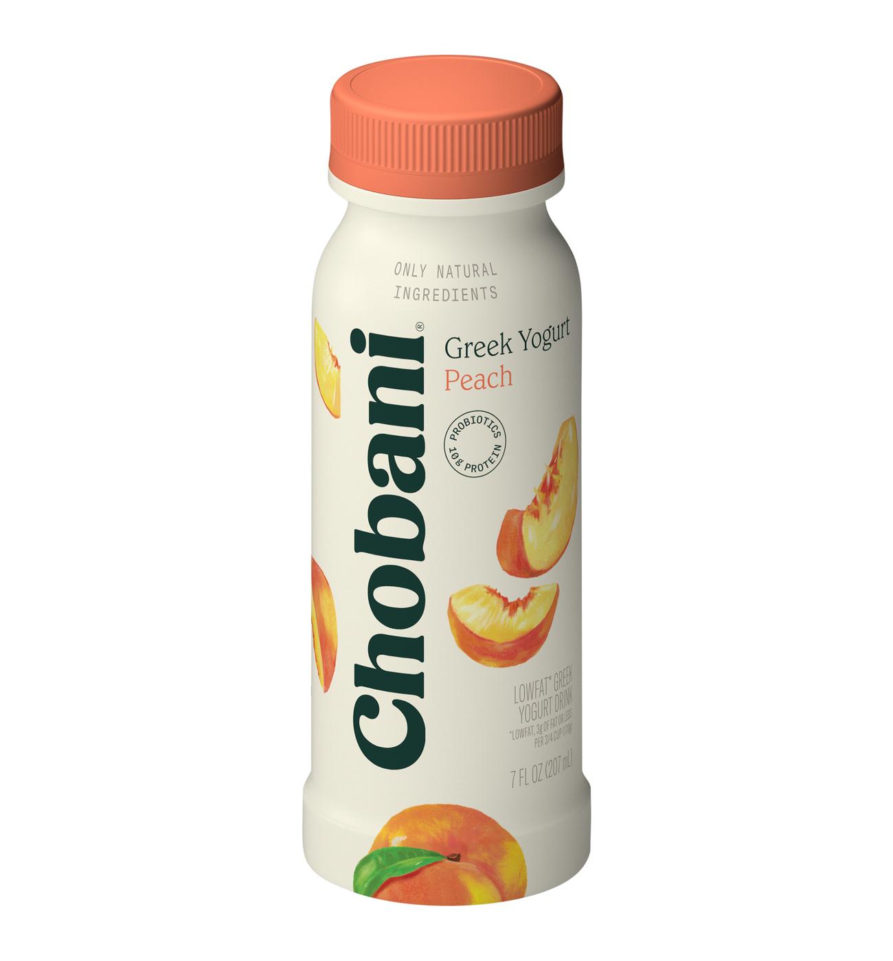 Chobani Peach Low-Fat Greek Yogurt Drink; image 1 of 5
