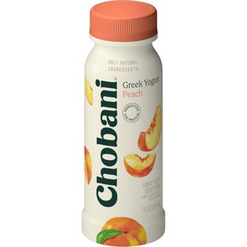 Chobani Peach Low-Fat Greek Yogurt Drink, 7 oz
