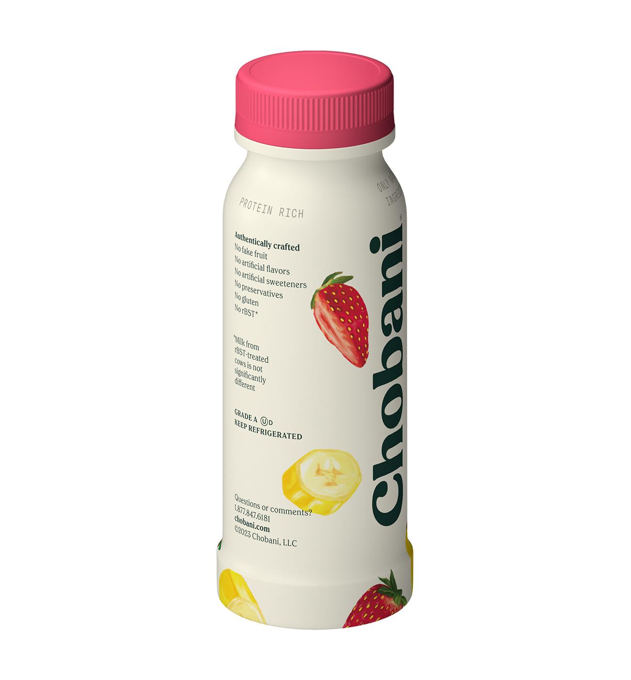 Chobani Strawberry Banana Low-Fat Greek Yogurt Drink; image 2 of 5
