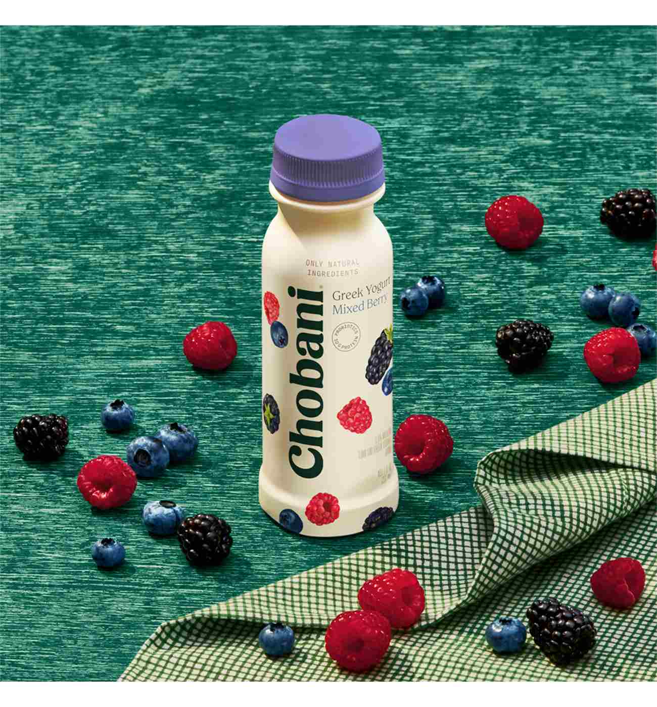 Chobani Low-Fat Mixed Berry Greek Yogurt Drink; image 2 of 5