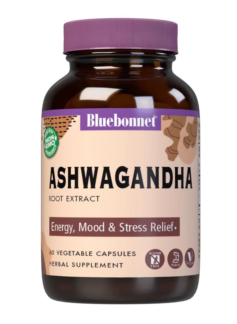 Bluebonnet Nutrition Ashwagandha Root Extract, 60  ct