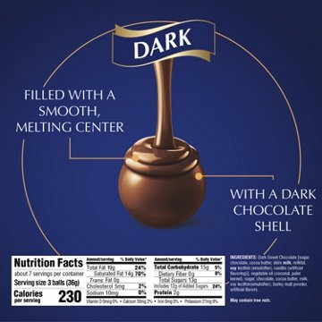 Lindt Lindor Dark Truffle Bag