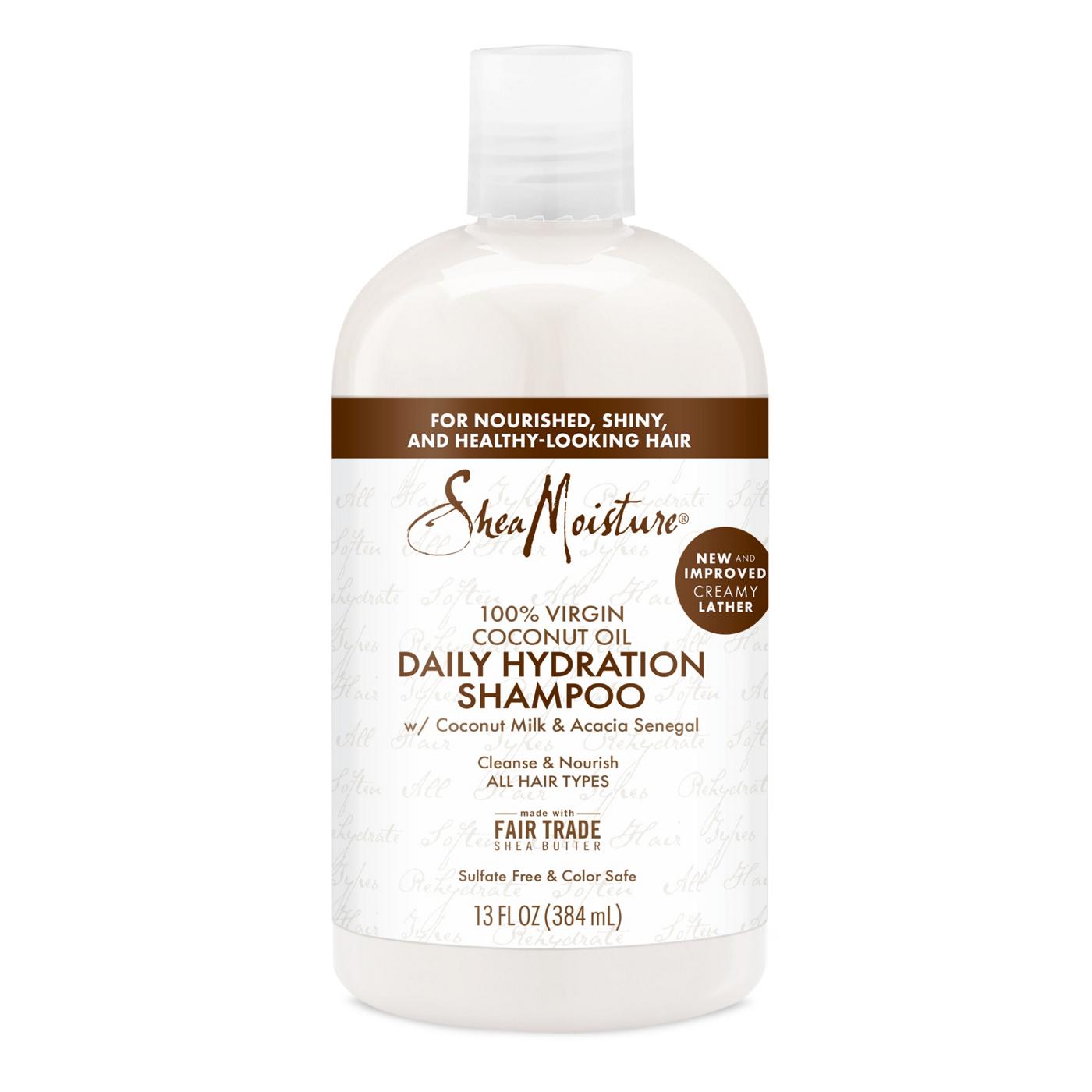 SheaMoisture Virgin Coconut Oil Daily Hydration Shampoo ; image 1 of 2