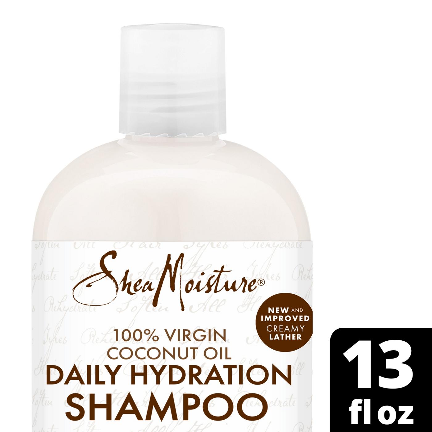 SheaMoisture Virgin Coconut Oil Daily Hydration Shampoo ; image 6 of 7