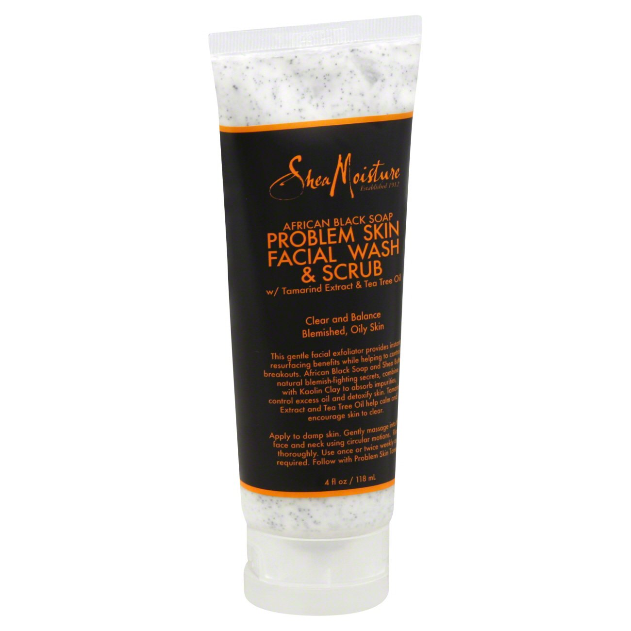 Shea Moisture African Black Soap Facial Wash And Scrub Shop Cleansers