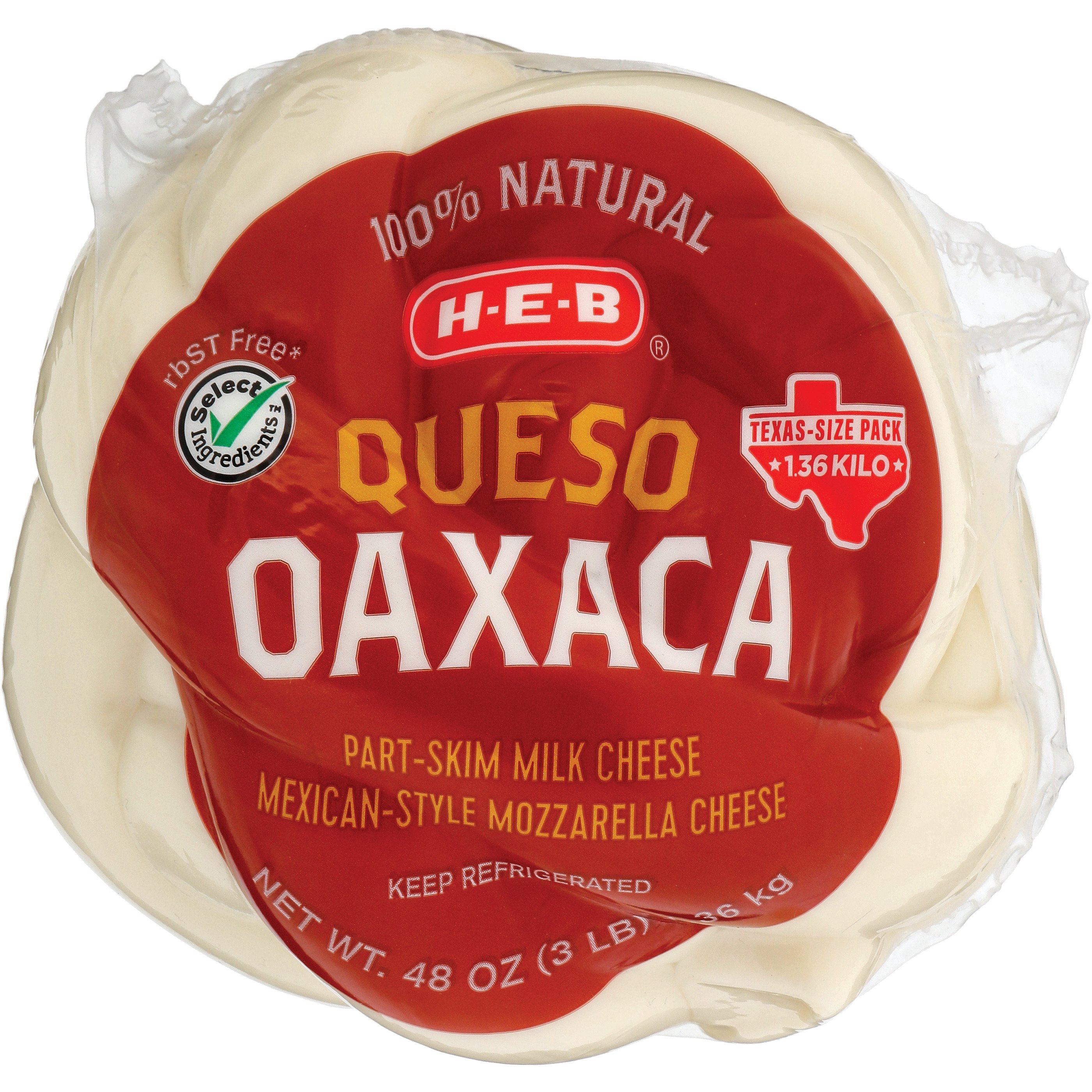 H E B Queso Oaxaca Cheese Texas Size Pack Shop Cheese At H E B 7146