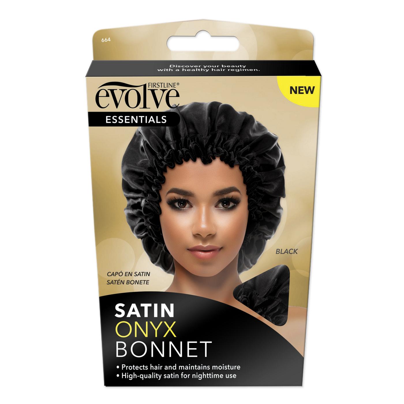 Evolve Satin Bonnet - Onyx; image 1 of 6