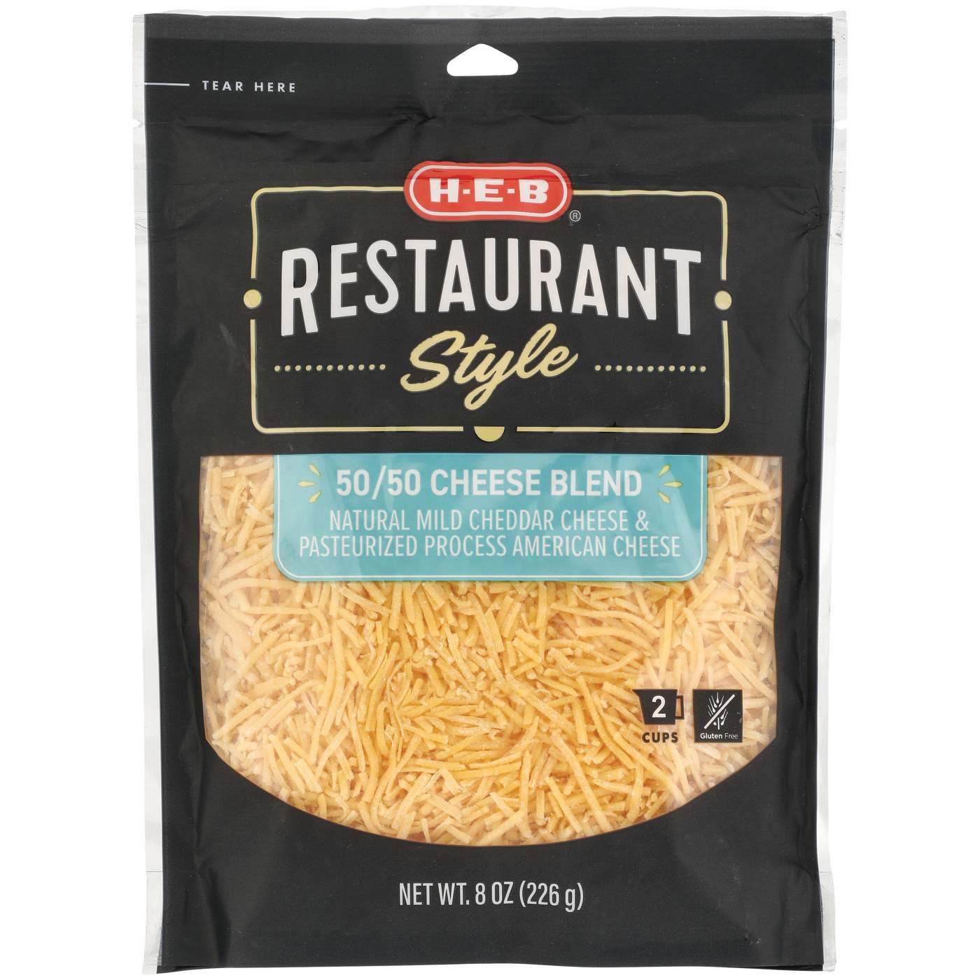 H-E-B Restaurant Style 50/50 Shredded Cheese Blend; image 1 of 2