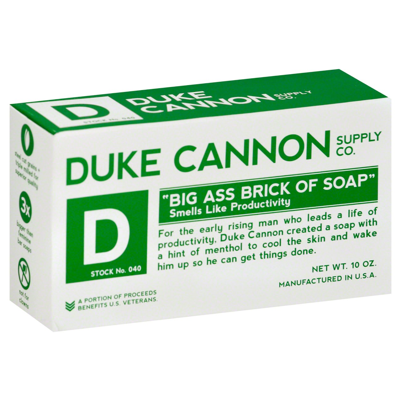 Duke Cannon Big Brick Soap Productivity Shop Hand & Bar Soap at HEB