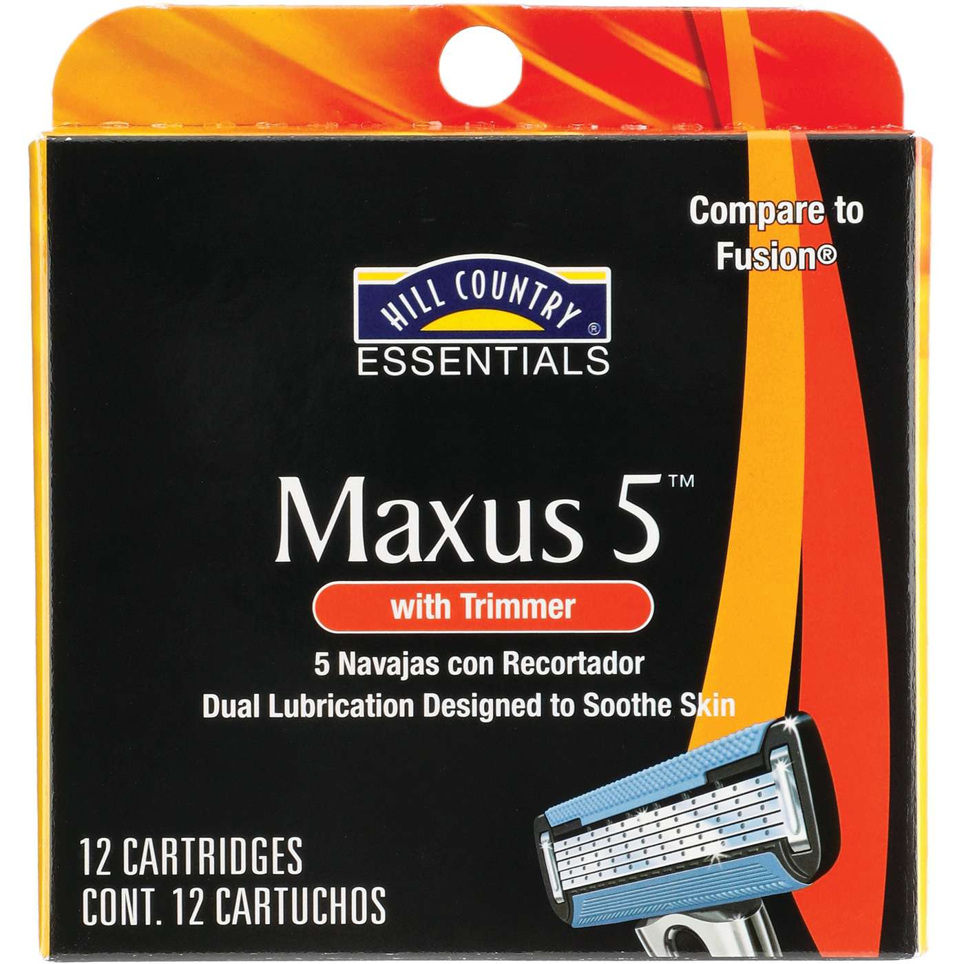 Hill Country Essentials Maxus 5 Men's Cartridges with Trimmer; image 1 of 4