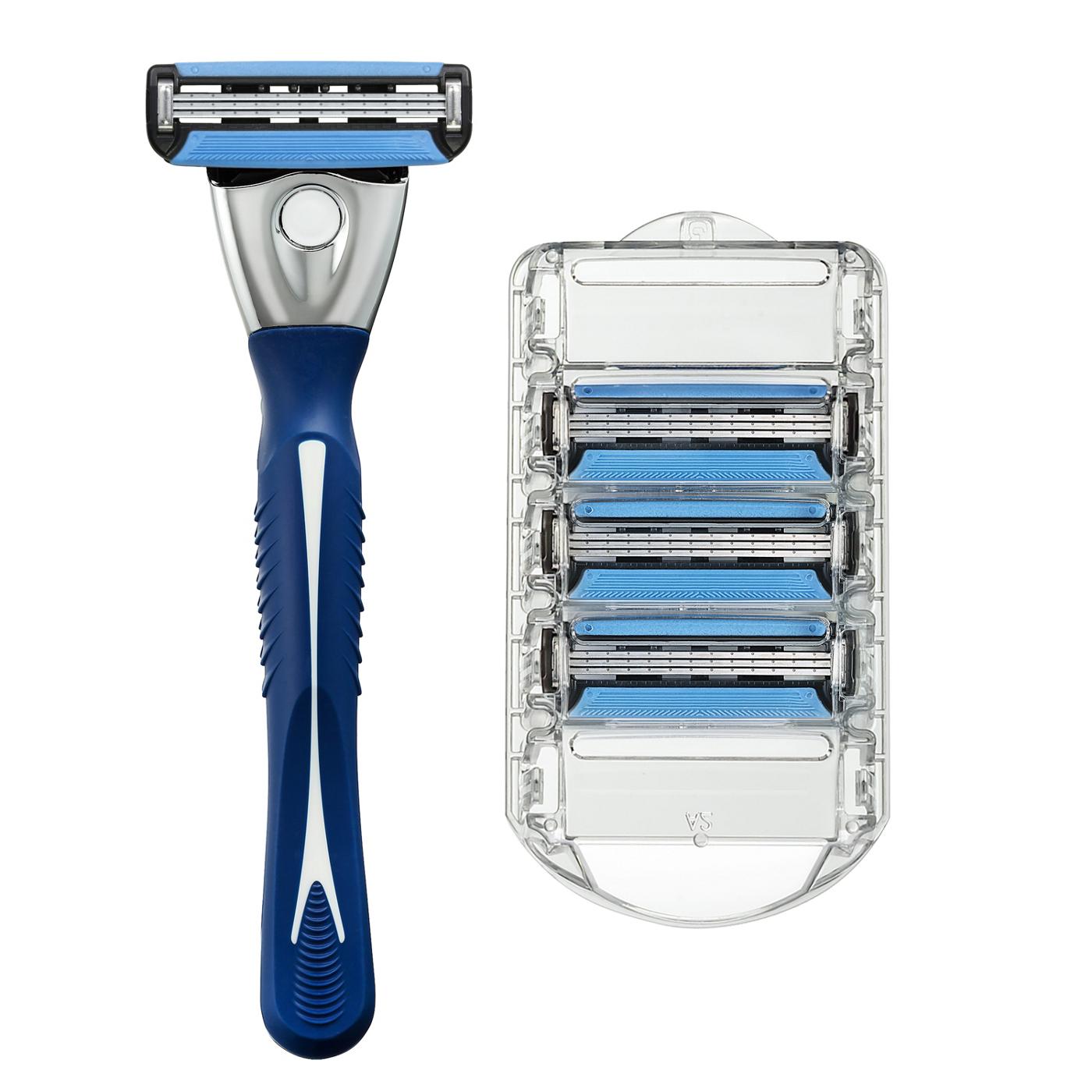 Hill Country Essentials Maxus3 Triple Blade Razor Value Pack with Refill Cartridges; image 2 of 5