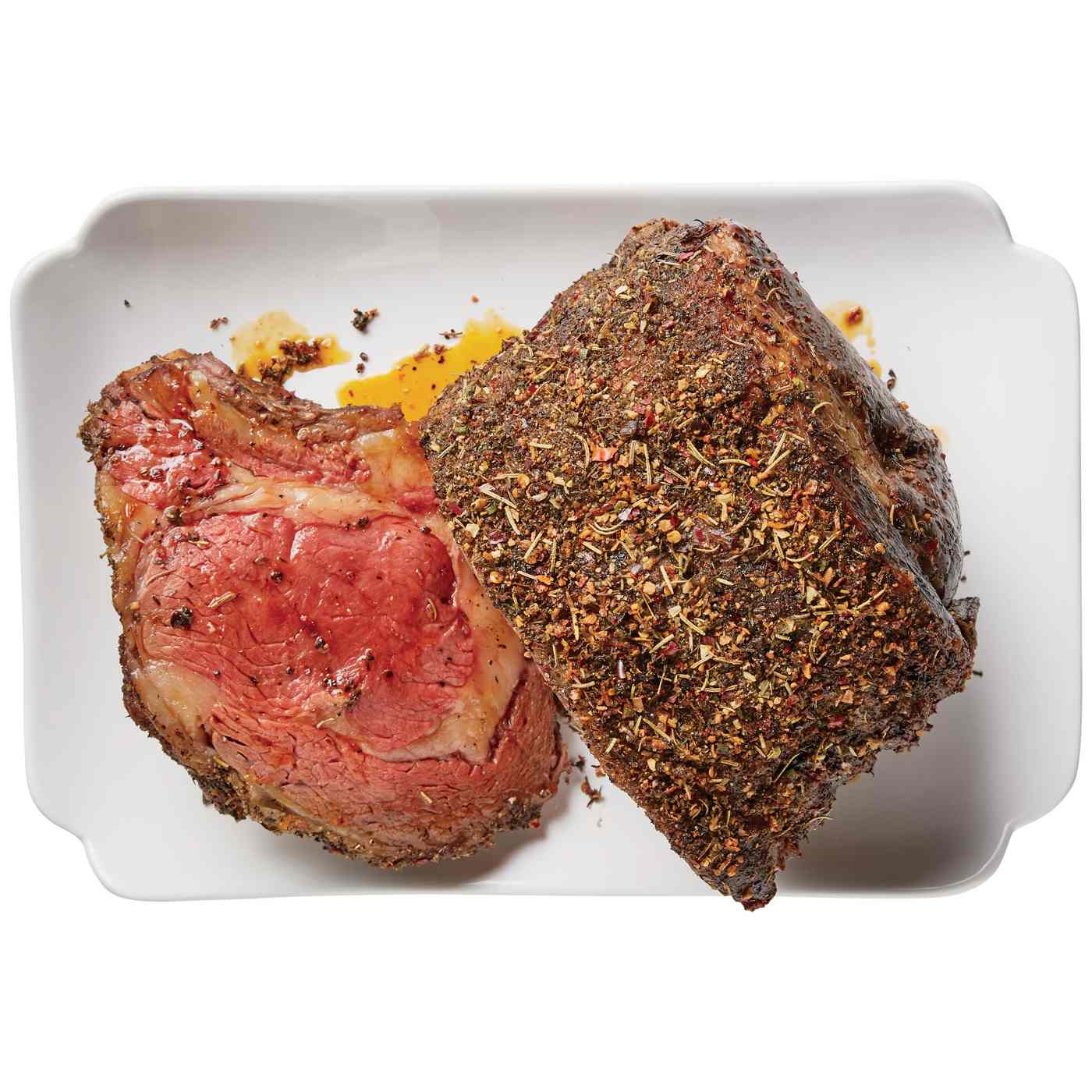 Meal Simple by HEB Seasoned Bonein Beef Ribeye Roast, 3Rib USDA Prime Shop Entrees