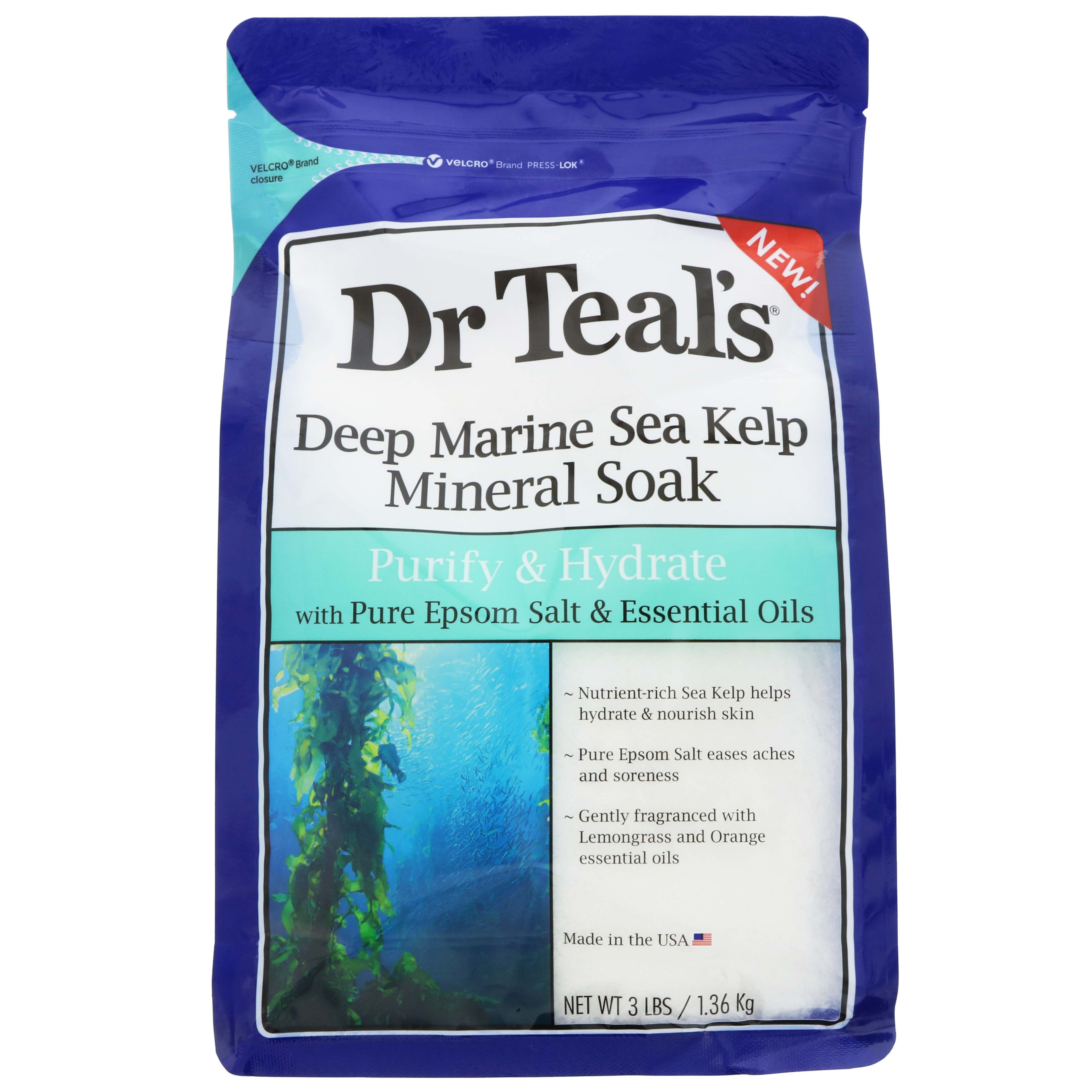 Dr Teal's Sea Kelp Mineral Soak Shop Bubble Bath & Salts at HEB