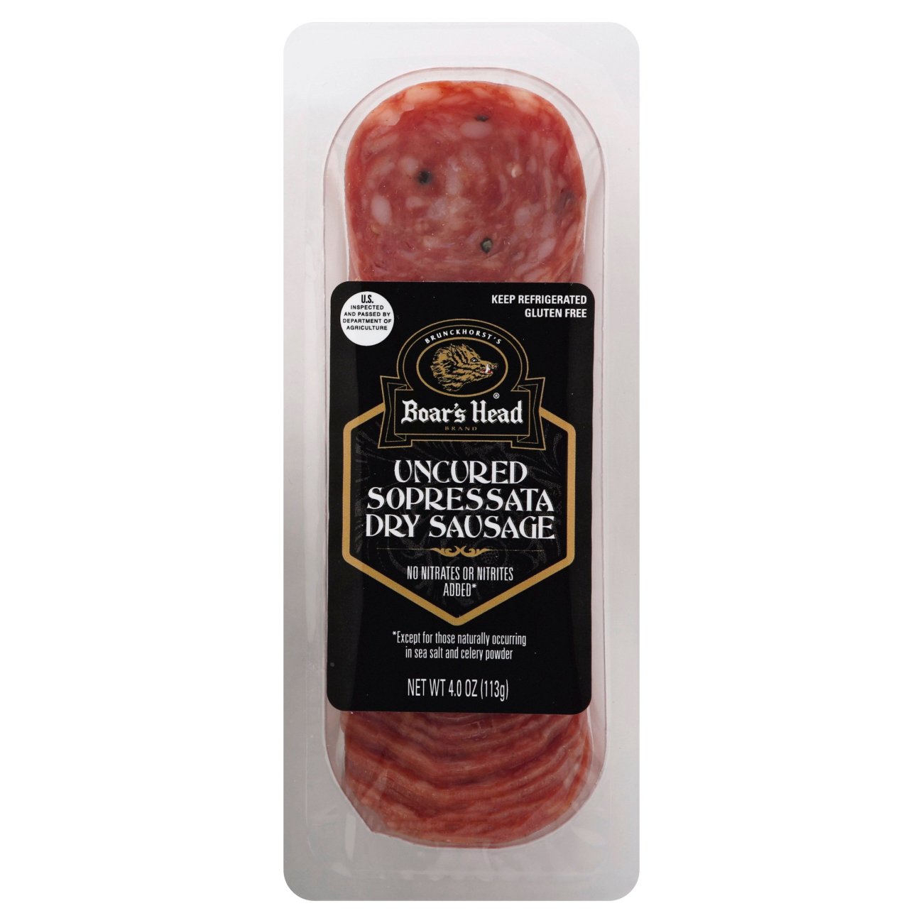 Boar's Head Sopressata Dry Sausage Pre Sliced Pouch Shop Meat at HEB