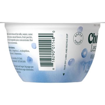 Chobani Less Sugar Low-Fat Wild Blueberry Greek Yogurt