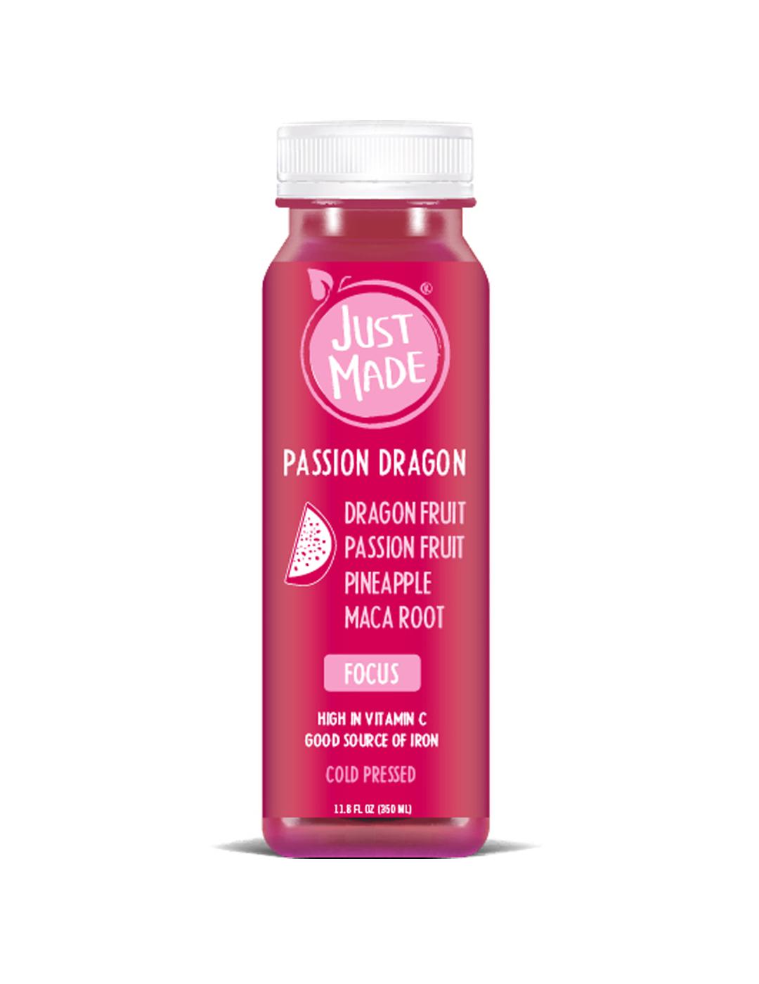 Just Made Passion Dragon Focus Cold-Pressed Juice; image 1 of 2